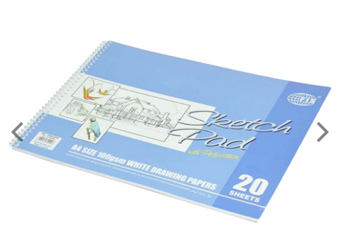 FIS Sketch Pad A4 UAE | Premium Drawing Paper Dubai Abu Dhabi | 100gsm Art Supplies