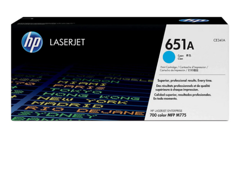 HP 651A Cyan Toner Cartridge CE341A - Dubai Abu Dhabi UAE Delivery