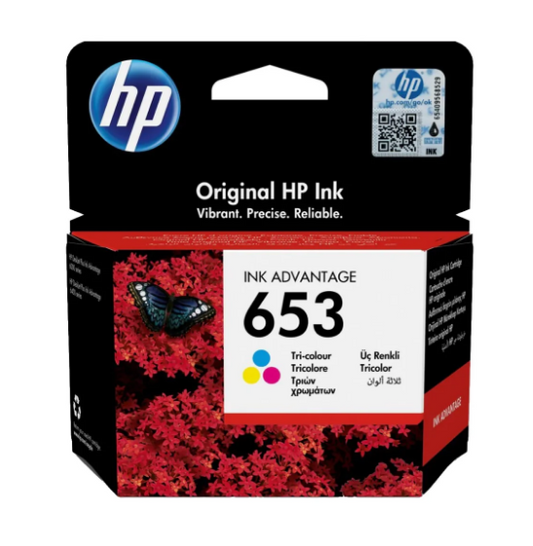 HP 653 Tri-Color Ink Cartridge 3YM74AE - UAE Delivery to Dubai, Abu Dhabi & All Emirates