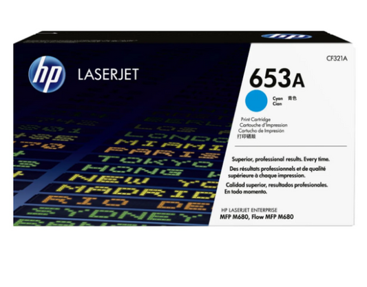 HP 653A Cyan Toner Cartridge CF321A - UAE Delivery to Dubai, Abu Dhabi & All Emirates
