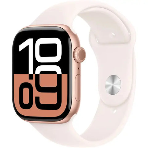 Apple Watch Series 10 Aluminum Case with Sport Band | UAE Stock | Dubai Abu Dhabi Sharjah Ajman Fujairah RAK UAQ Light Blush