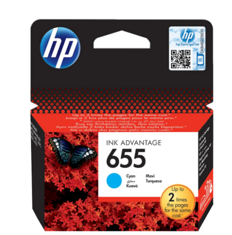 HP 655 Cyan Ink Cartridge CZ110AE - UAE Wide Delivery | Dubai Abu Dhabi Sharjah