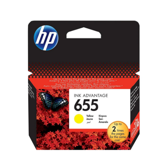 HP 655 Yellow Ink Cartridge CZ112AE - UAE Wide Delivery | Dubai Abu Dhabi Sharjah