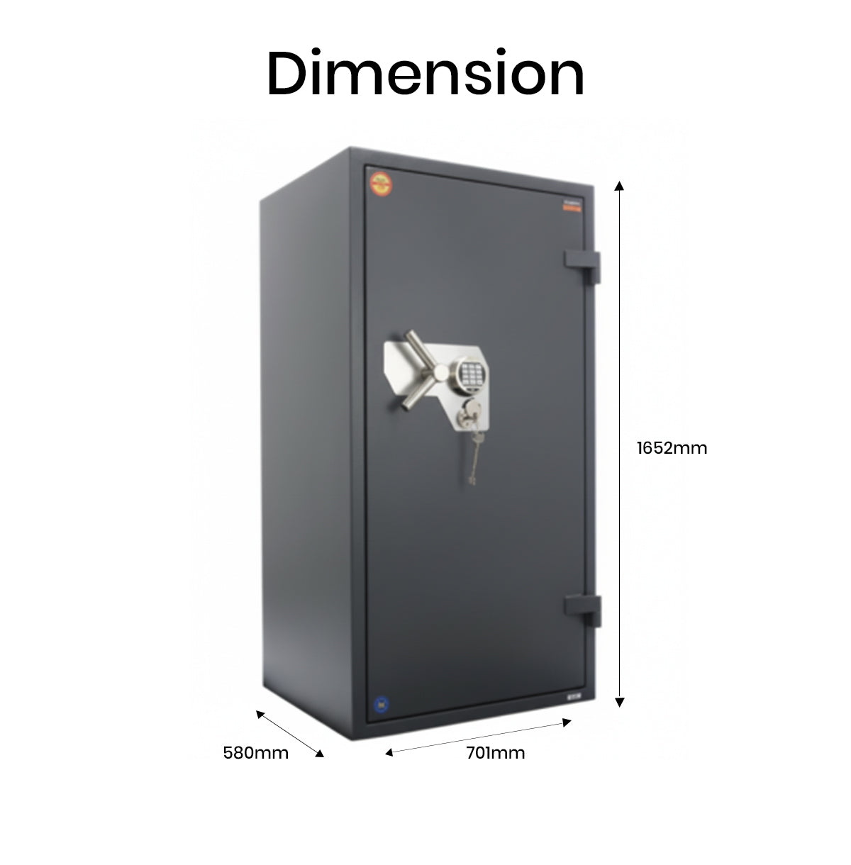 Valberg Garant 165EL Extra Large Digital Fire & Anti-Theft High Security Safe Dubai UAE