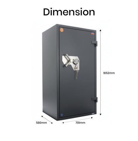 Valberg Garant 165EL Extra Large Digital Fire & Anti-Theft High Security Safe Dubai UAE