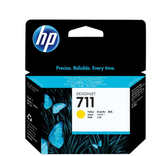 HP 711 Yellow Ink Cartridge CZ132A - UAE Wide Delivery | Dubai Abu Dhabi Sharjah