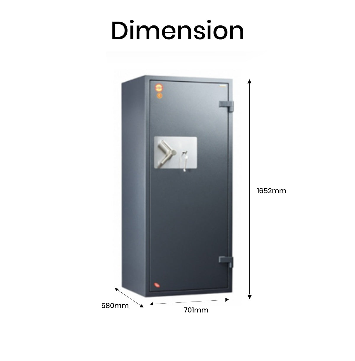 Valberg Garant 165KL Extra Large Fire & Anti-Theft High Security Safe Dubai UAE