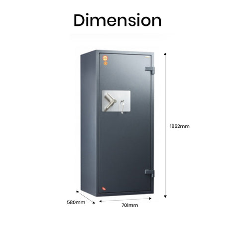 Valberg Garant 165KL Extra Large Fire & Anti-Theft High Security Safe Dubai UAE