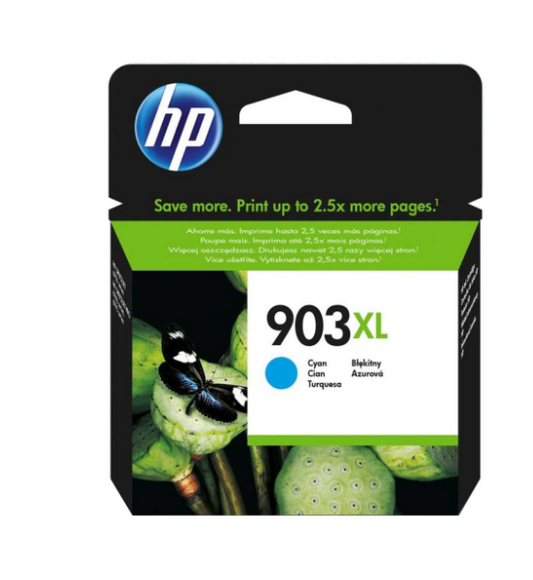 HP 903XL Cyan High Yield Ink Cartridge T6M03AE - UAE Delivery to Dubai, Abu Dhabi & All Emirates
