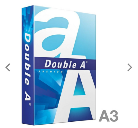 Double A Premium Paper A3, 80gsm, 500sheets/ream, White