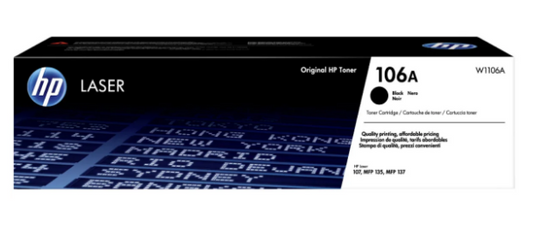 HP 106A Black Toner Cartridge W1106A