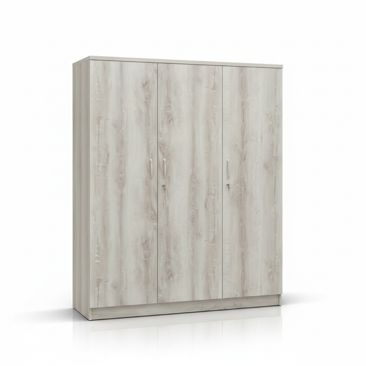 Three Door Wooden Wardrobe IH 933 | Premium Bedroom Storage UAE