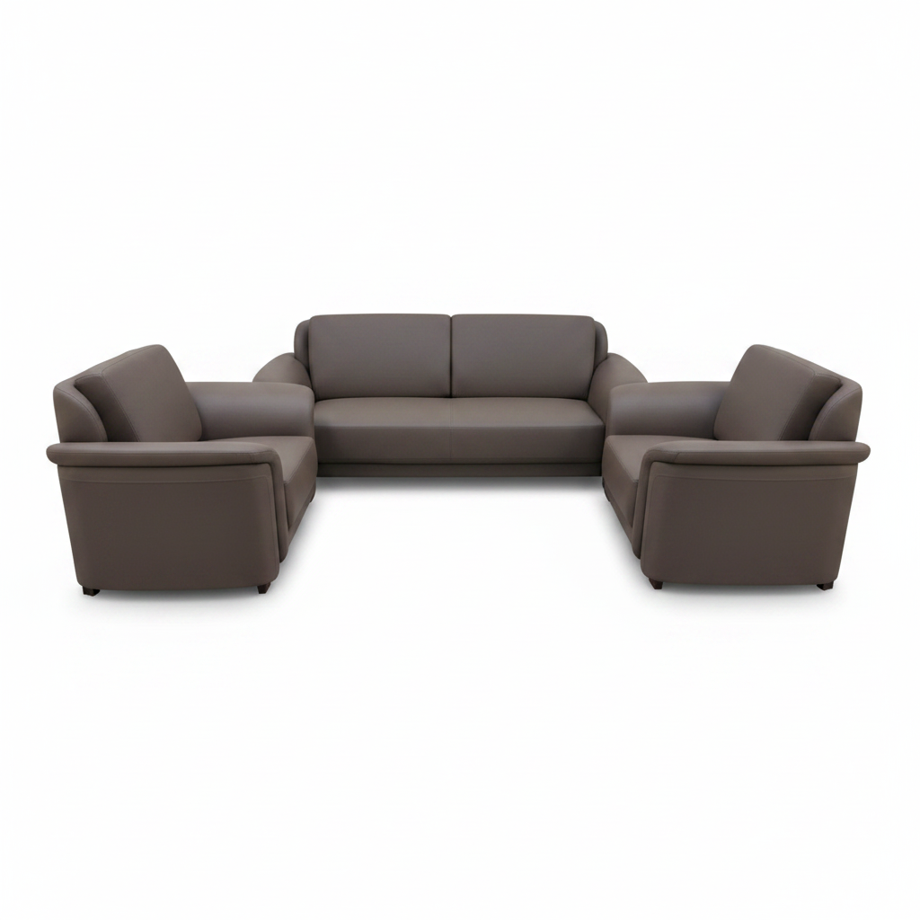 Premium 3+1+1 Coffee Brown Sofa Set IH 6312 – INFINI HOMES UAE | Living Room Furniture Dubai