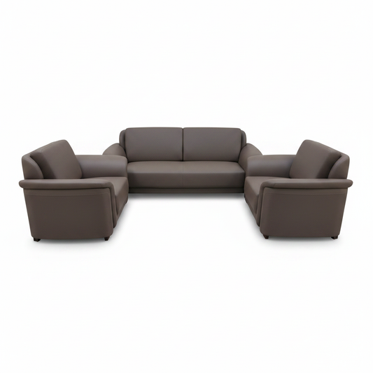 Premium 3+1+1 Sofa Set | IH 6312 | Coffee Brown Living Room Sofa UAE