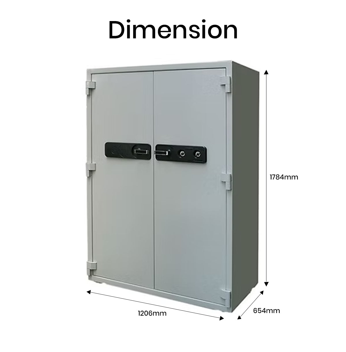 Eagle Safes Fire Resistant Safe SS-700K+K Dubai Abu Dhabi UAE - 2 Key Locks Security Safe