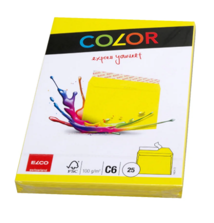 Elco Color Envelope C6 Yellow - Premium Office Supplies UAE | Dubai Abu Dhabi Sharjah