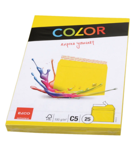 Elco Color Envelope C5 Yellow - Premium Office Supplies UAE | Dubai Abu Dhabi Sharjah