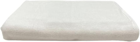 INFINI HOMES Iris White Luxury Pool Towel 90x180cm - Premium 600 GSM Cotton Bath Linen UAE