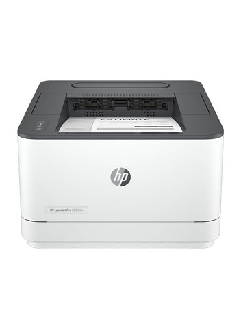HP LaserJet Pro 3003DW A4 Mono Laser Printer front view with output tray – wireless black and white office printer available in UAE