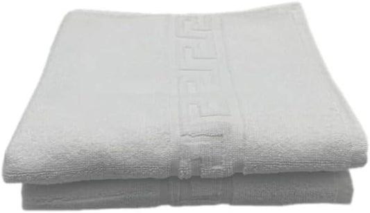 INFINI HOMES Magnolia White Luxury Hand Towel Set - Premium 100% Cotton Bath Linen UAE