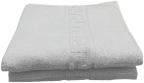 INFINI HOMES Magnolia White Luxury Hand Towel Set - Premium 100% Cotton Bath Linen UAE