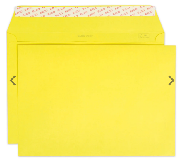 Elco Color Envelope C4 Yellow - Premium Office Supplies UAE | Dubai Abu Dhabi Sharjah