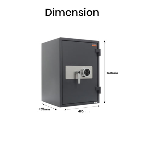 Valberg Garant 67EL Digital Fire & Anti-Theft High Security Safe Dubai UAE