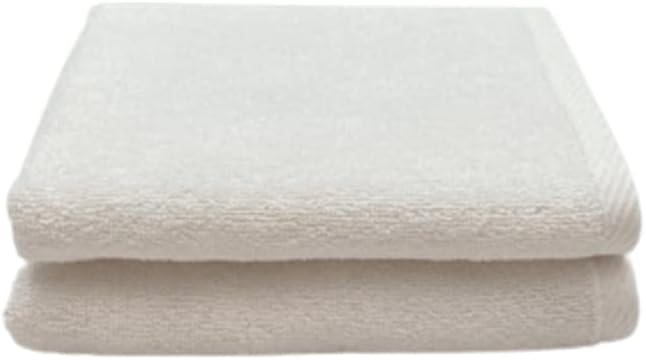 INFINI HOMES Iris White Luxury Hand Towel Set - Premium 100% Combed Cotton Bath Linen UAE