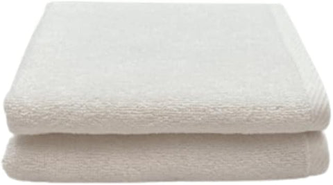 INFINI HOMES Iris White Luxury Hand Towel Set - Premium 100% Combed Cotton Bath Linen UAE