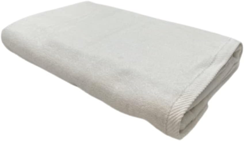 INFINI HOMES Iris White Luxury Pool Towel 90x180cm - Premium 600 GSM Cotton Bath Linen UAE