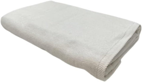 INFINI HOMES Iris White Luxury Pool Towel 90x180cm - Premium 600 GSM Cotton Bath Linen UAE
