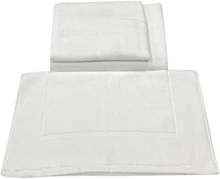INFINI HOMES White Luxury Turkish Cotton Towel Set - Premium Bath Linen Collection UAE