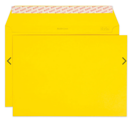 Elco Color Envelope C4 Yellow - Premium Office Supplies UAE | Dubai Abu Dhabi Sharjah