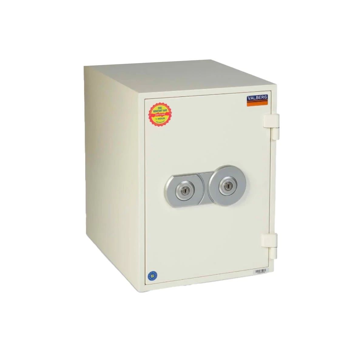 Valberg FRS-49 KL Fire-Resistant Safe – White, Dual Key Lock System