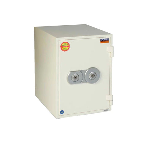 Valberg FRS-49 KL Fire-Resistant Safe – White, Dual Key Lock System