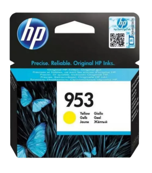 HP 953 Yellow Ink Cartridge F6U14AE - UAE Delivery to Dubai, Abu Dhabi & All Emirates