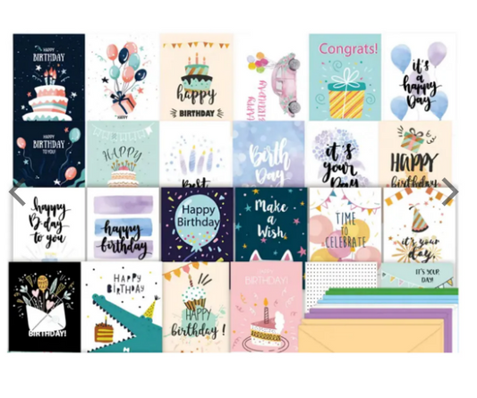 Happy Birthday Cards UAE | Premium Greeting Cards with Envelope 150x100mm | Dubai Abu Dhabi Sharjah Delivery