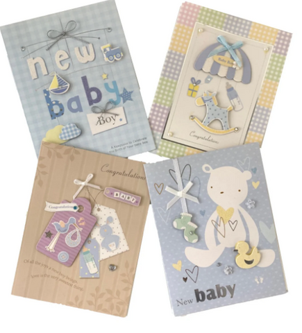 New Baby Congratulations Cards UAE | Premium Greeting Cards Dubai Abu Dhabi | 105x140mm with Envelope