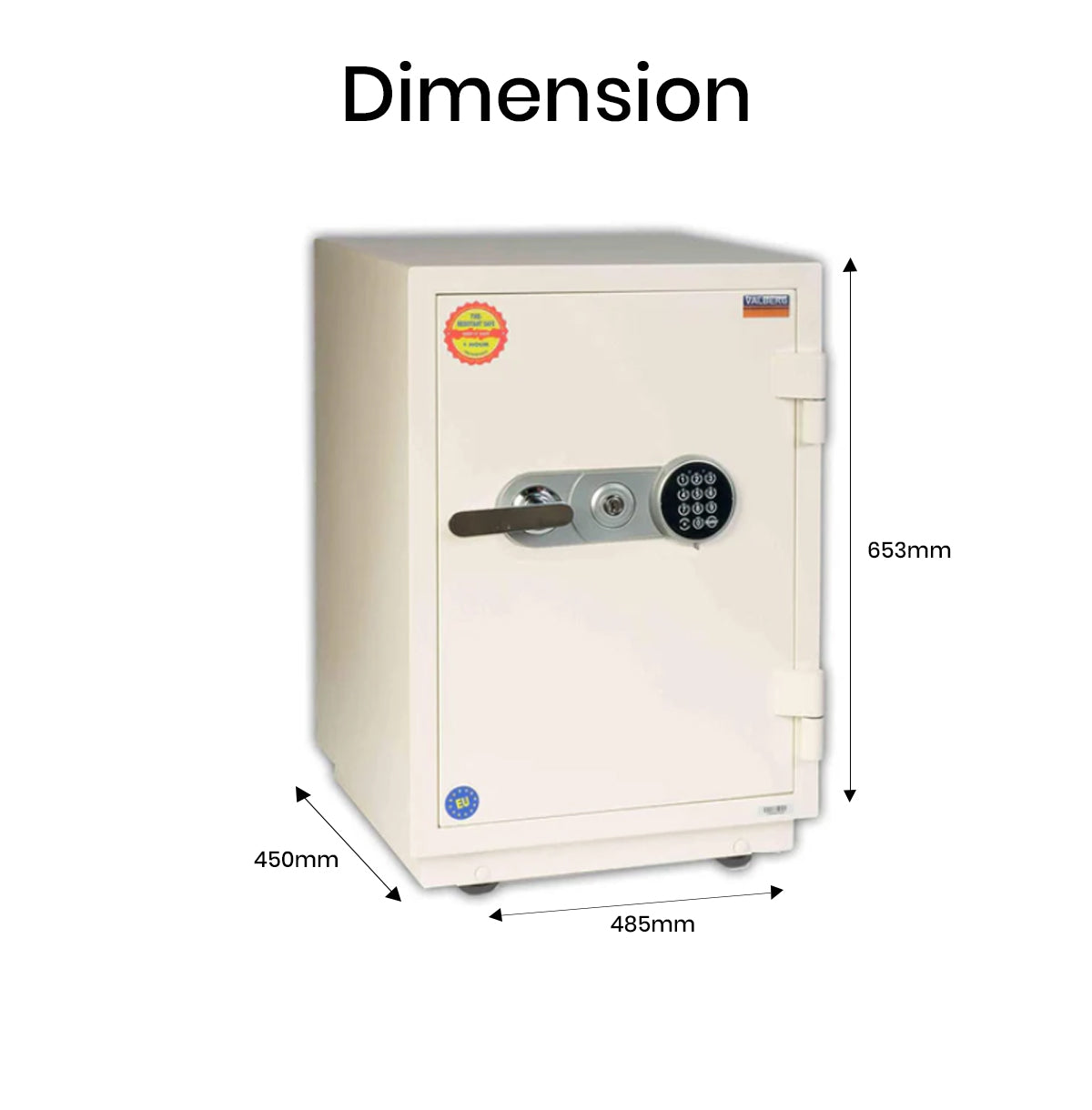 Valberg FRS-66 EL Fire Resistant Safe UAE - Premium Security Storage Dubai