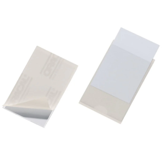 DURABLE POCKETFIX Self-Adhesive Business Card Pockets 57x90mm - UAE Wide Delivery