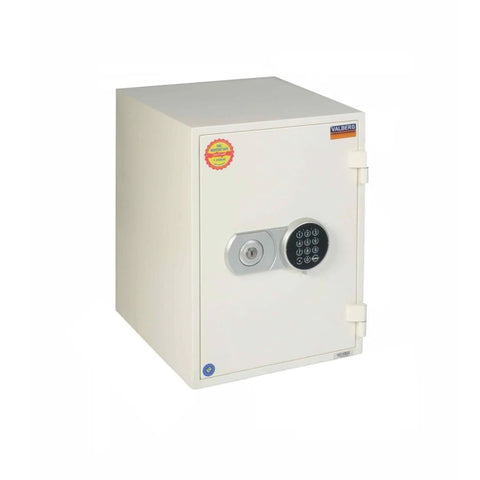 Valberg FRS-49 EL Fire-Resistant Safe – White, Digital + Key Lock System