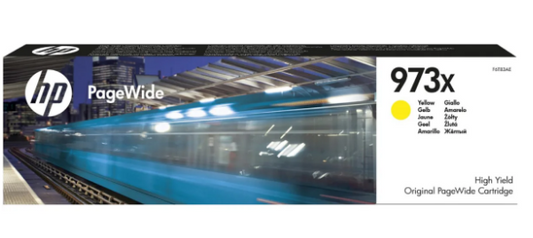 HP 973X Yellow High Yield Ink Cartridge F6T83AE - UAE Delivery to Dubai, Abu Dhabi & All Emirates