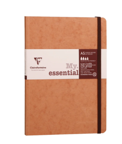 Clairefontaine Age Bag Notebook A5 UAE | Premium Leather Effect Lined Journal | Dubai Abu Dhabi Sharjah