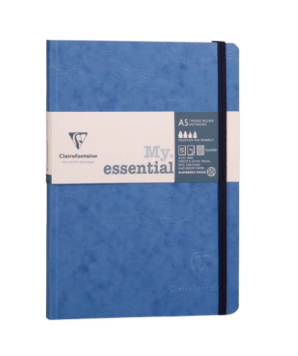 Clairefontaine Age Bag A5 Notebook Dubai UAE - Premium Leather Effect Lined Journal 192 Pages