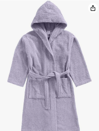 INFINI HOMES Daffodil Premium Kids Hooded Bathrobe - 100% Terry Cotton UAE
