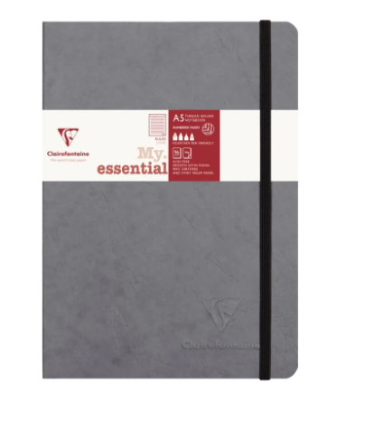 Clairefontaine Age Bag A5 Notebook - Premium Leather Effect Lined Journal | UAE Delivery to Dubai, Abu Dhabi & All Emirates
