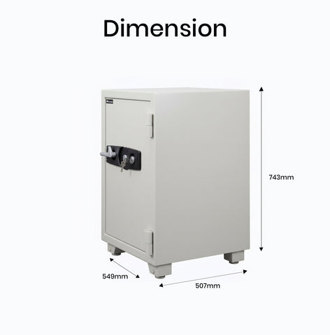 Eagle Safes Fire Resistant Safe SS-065K+K Dubai Abu Dhabi UAE - 2 Key Locks Security Safe