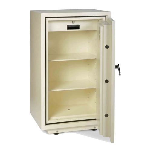 Valberg FRS-93 EL Fire-Resistant Safe – White, Digital + Key Lock System