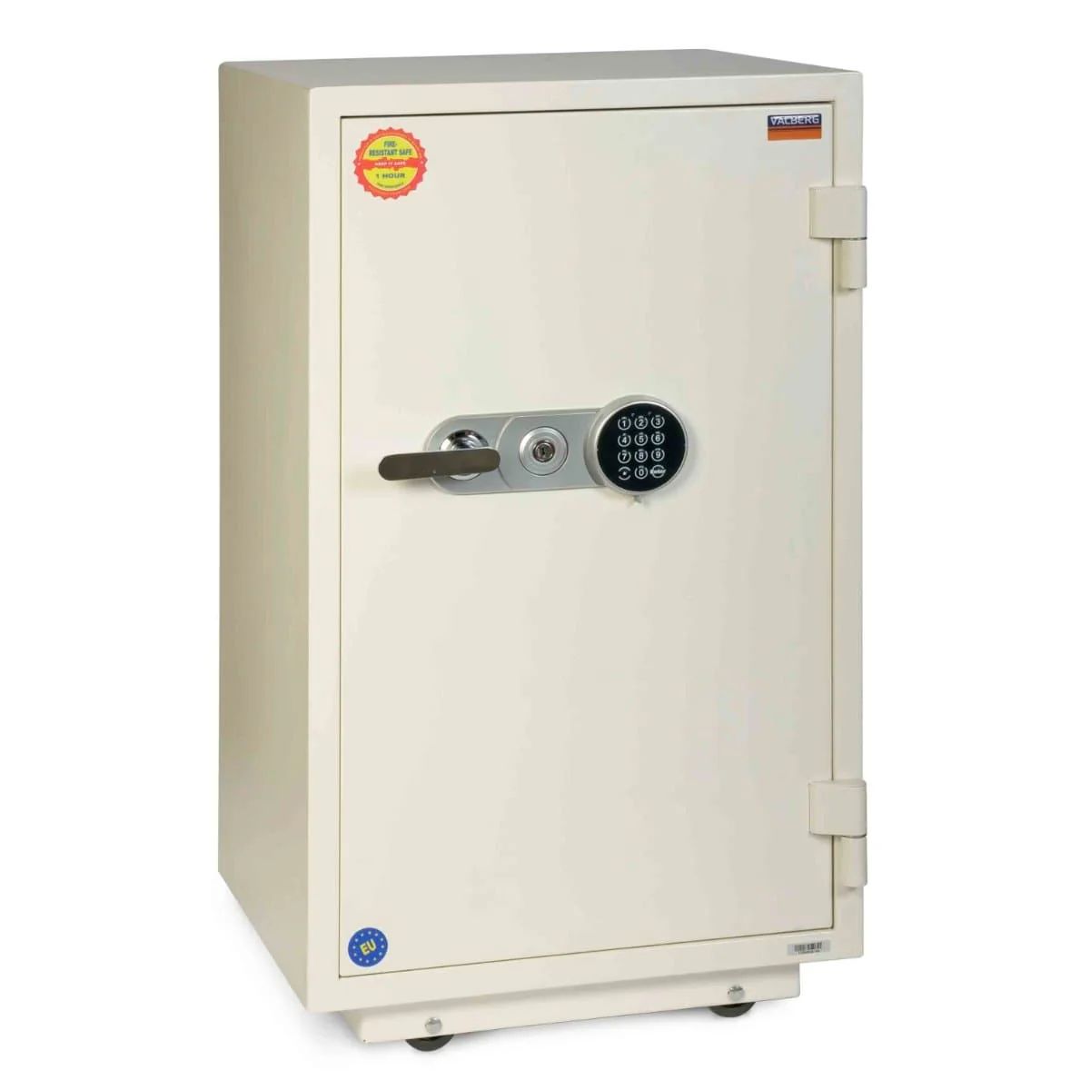 Valberg FRS-93 EL Fire-Resistant Safe – White, Digital + Key Lock System