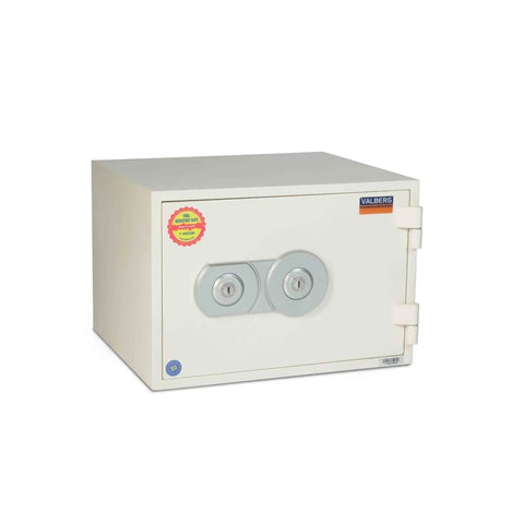 Valberg FRS-32 KL Fire-Resistant Safe – White, Dual Key Lock System
